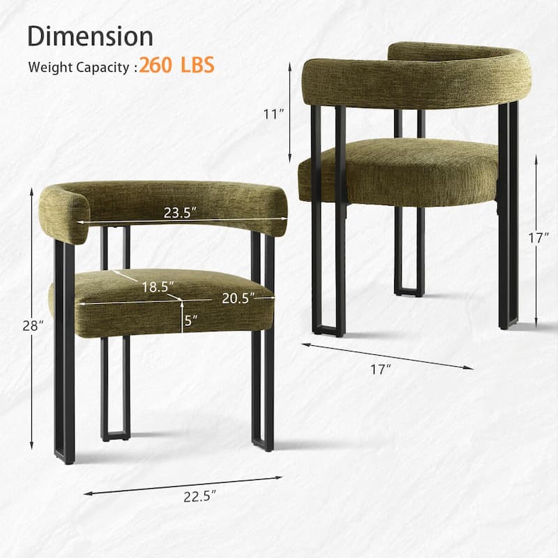 Upholstered Armchair (Set of 2)
