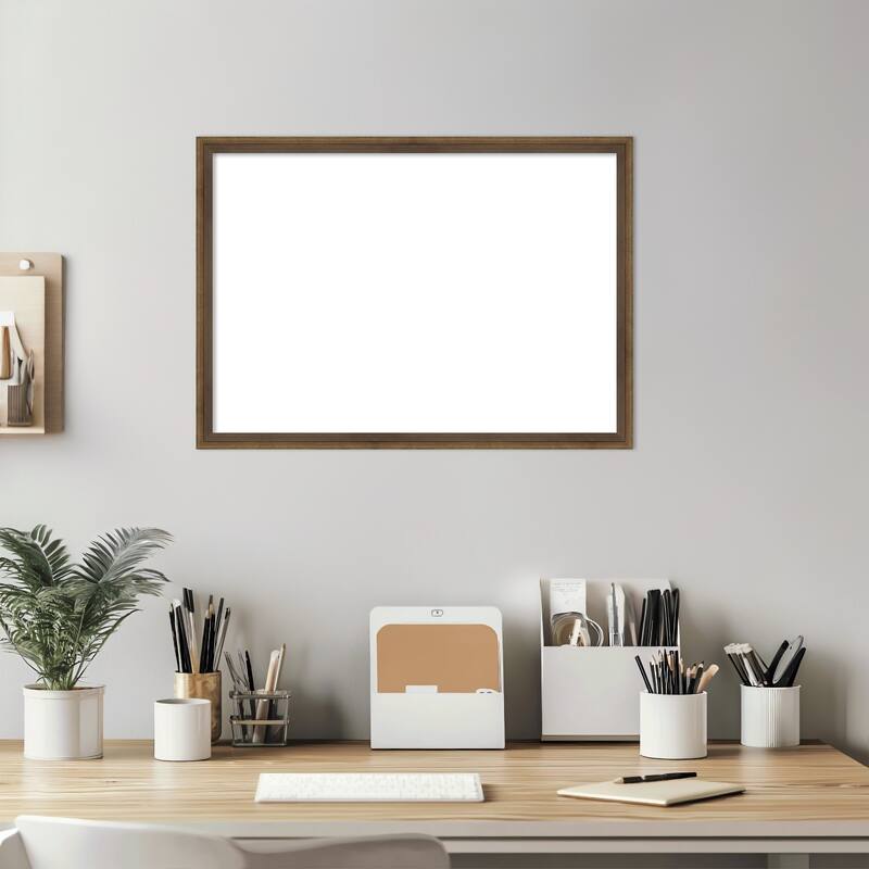 Amanti Art Lucie Black Framed Dry Erase Magnetic Board