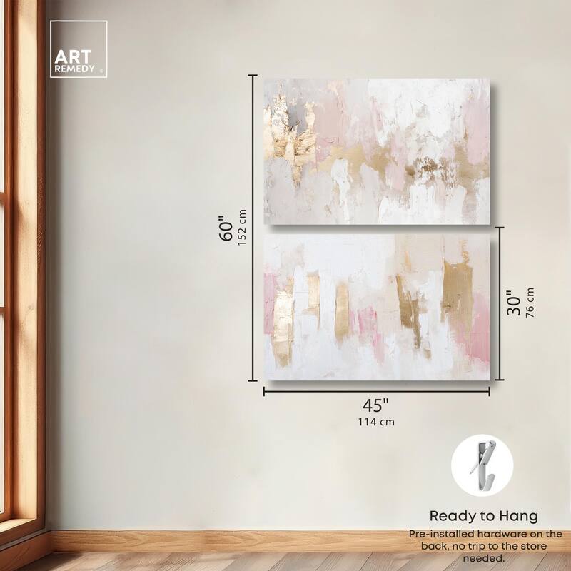 Rustic Elegance Set Canvas Set of 2 by Art Remedy, Gallery Wrapped