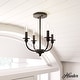 preview thumbnail 1 of 4, Hunter Southcrest 4 Light Flush Mount Ceiling Light - Entry, Bathroom, Hallway - Candle, Farmhouse, Transitional Matte Black
