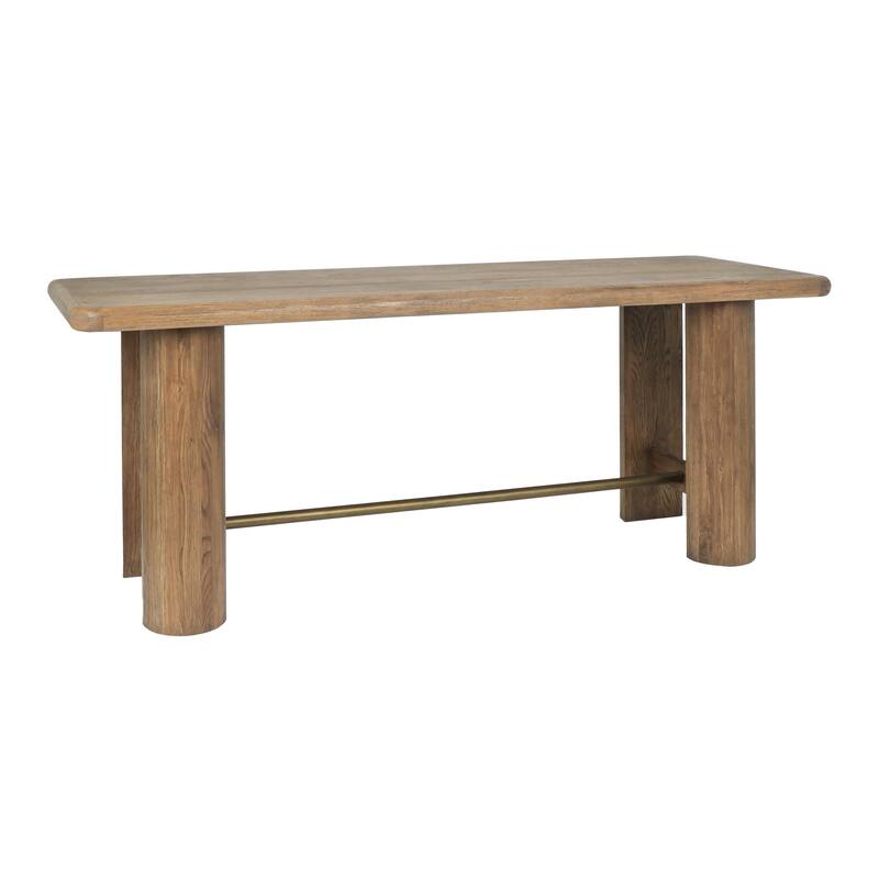Classic Home Tacoma Wood Counter Table - Oak Tan