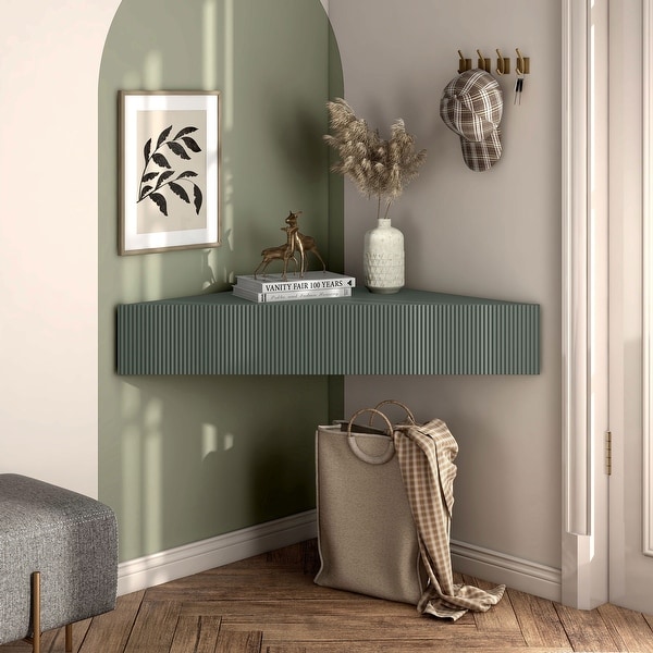 Corner floating tv shelf for wall discount