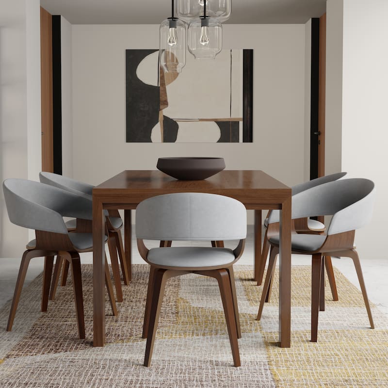 WYNDENHALL Calinda Mid Century Modern Bentwood Single Dining Chair - 20.5"w x 21.7"d x 30.9"h