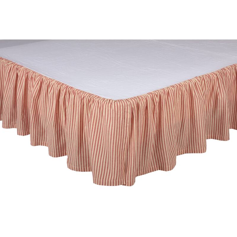 Sawyer Mill Ticking Stripe Bed Skirt