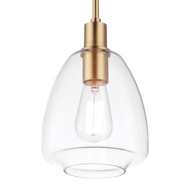 Maxim 11112CL Babylon 7" Wide Mini Pendant - Satin Brass