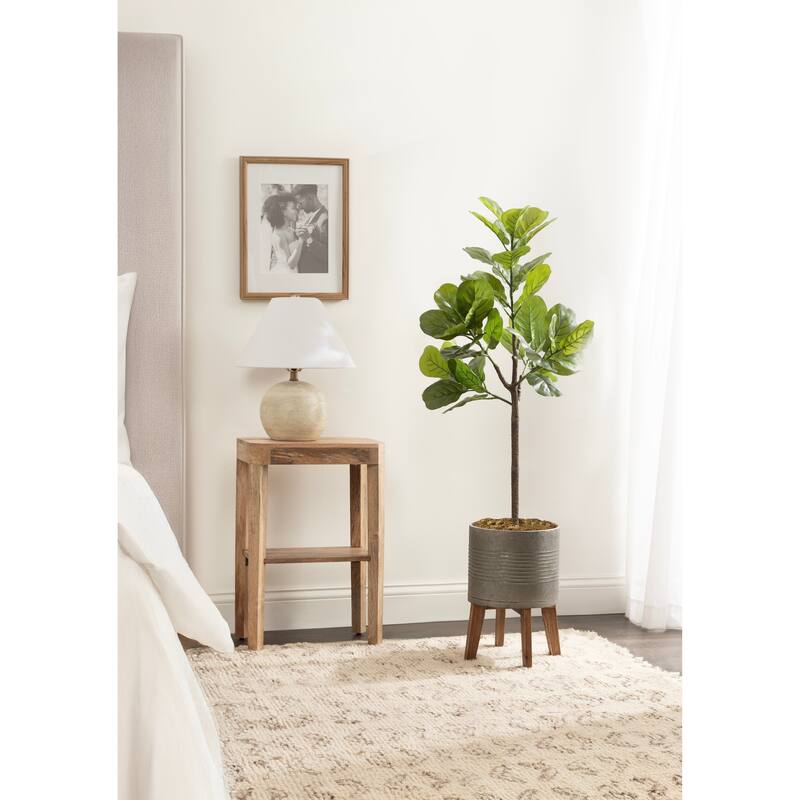 Kate and Laurel Fidmont Faux Fiddle Fig Tree