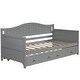 preview thumbnail 8 of 31, Wooden Twin Daybed with Trundle Bed, Sofa Bed for Bedroom Living Room