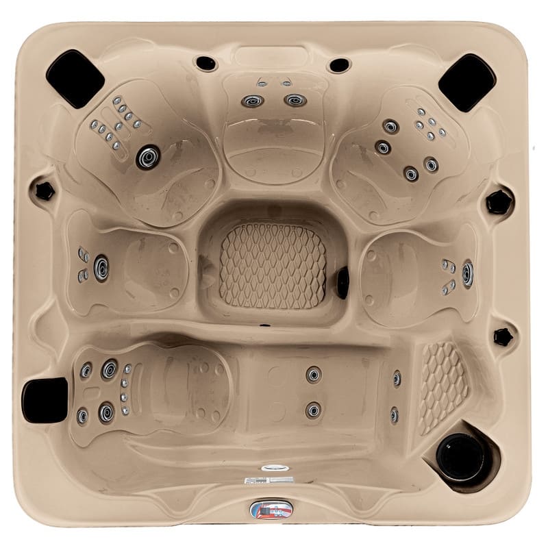 6-Person 45-Jet Premium Acrylic Lounger Spa Standard Hot Tub with Ozonator and Sound System
