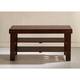 The Gray Barn Waggoner Solid Wood Shoe Bench - Cherry
