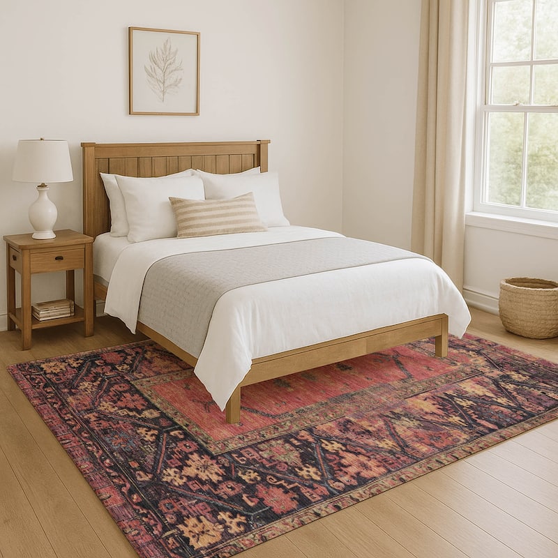 Premium Washable Super Soft Traditional Global Mayfield Rug