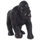 Statuette Gorille Atmosphera Résine Noire H40 Cm - Décoration Design Et Imposante