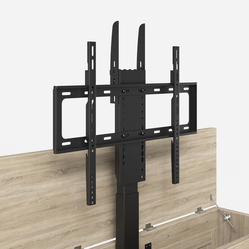 Motorized TV Lift Cabinet for TVs up to 50 Inch, Pop Up TV Lift Console with Remote Control, Hidden TV Cabinet Stand