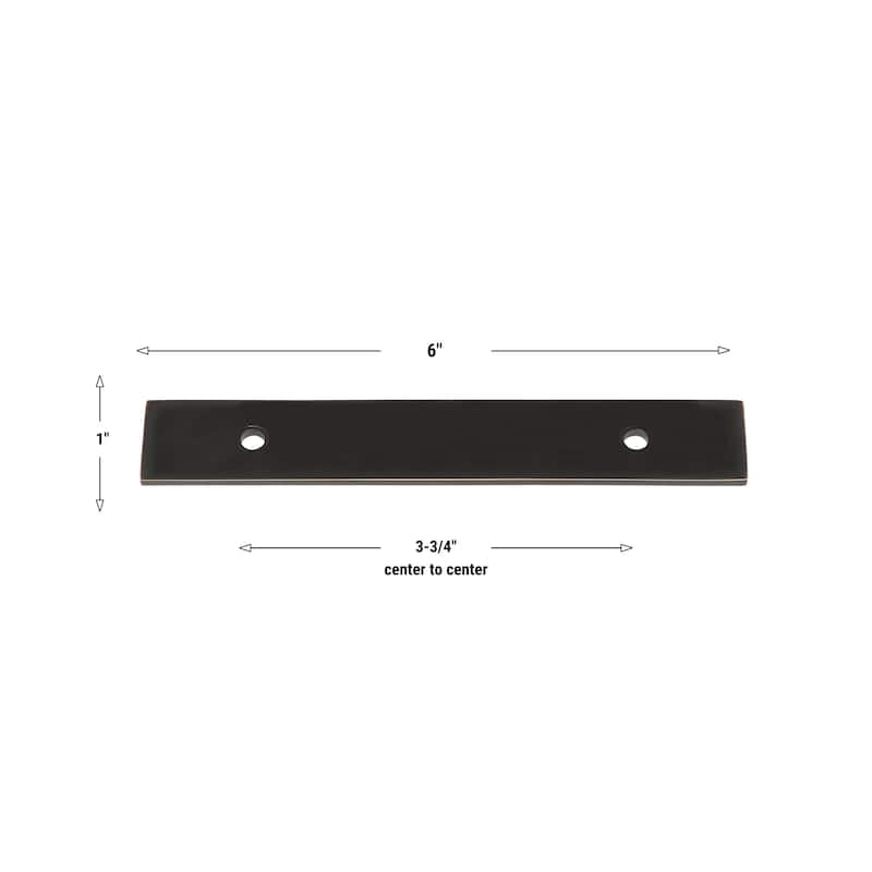 GlideRite 6 in. Squared Backplate 3-3/4 in. Center to Center, 6342-96