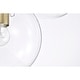 preview thumbnail 6 of 8, Haaris Semi Flush Mount Ceiling Light Modern-Globe Style Satin Gold Polished Finish 5-Light - N/A