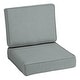 preview thumbnail 11 of 105, Arden Selections ProFoam Outdoor Deep Seat Cushion Set 42 L x 24 W x 6 H in - Stone Grey Leala