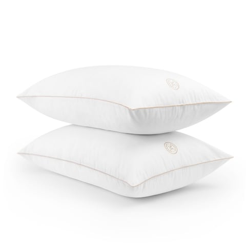 Martha Stewart Flat No More Memory Foam Jumbo Pillow Set of 2