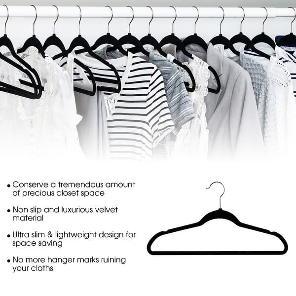 Sturdy Plastic Top Hanger, Durable Space Saving Hangers with 360 Degree  Chrome Swivel Hook and Notches for Hanging Straps (Clear Top, Box of 25)