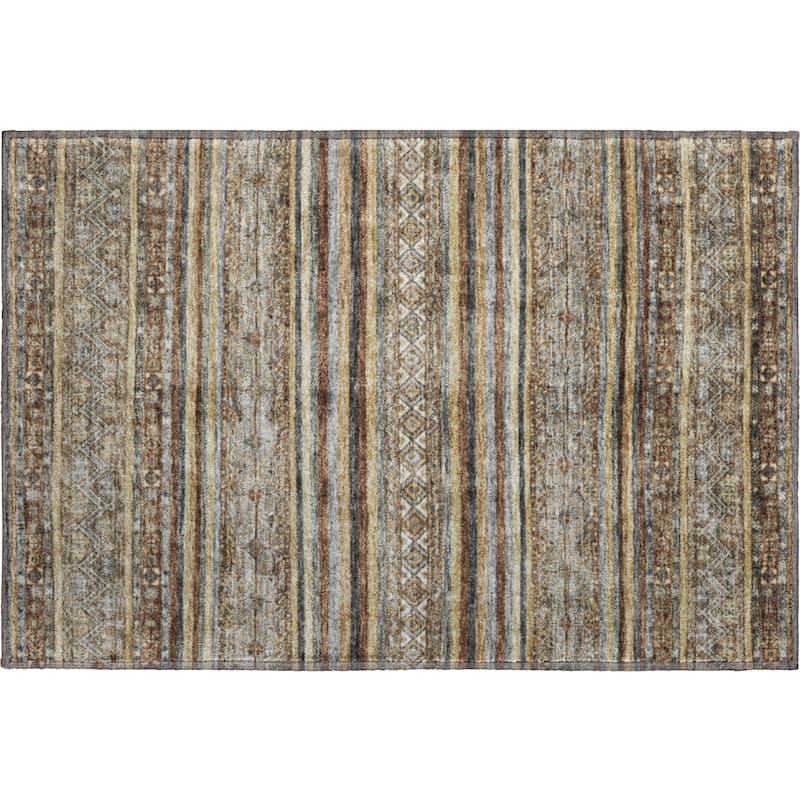 Premium Washable Super Soft Boho Stripes Mayfield Rug