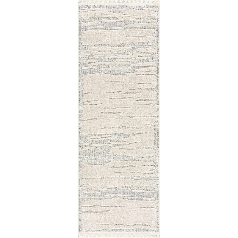 Hauteloom Munich Modern Farmhouse Bohemian Neutral Area Rug