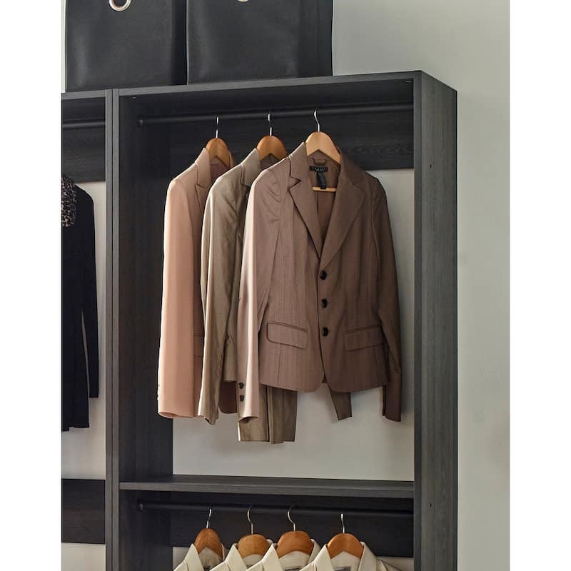 Prosper Gray Freestanding Walk in Wood Closet System