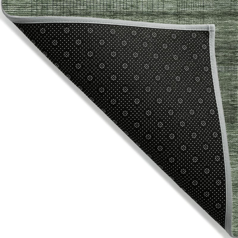 HomeRoots Striped Transitional Rectangle Outdoor Rug