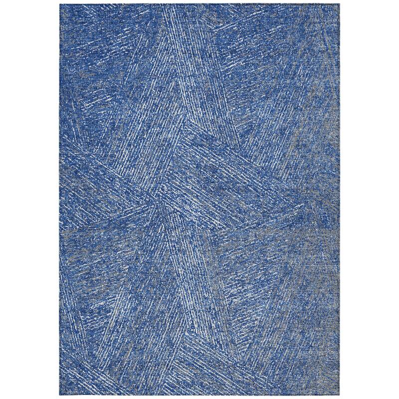 HomeRoots Abstract Transitional Rectangle Outdoor Rug