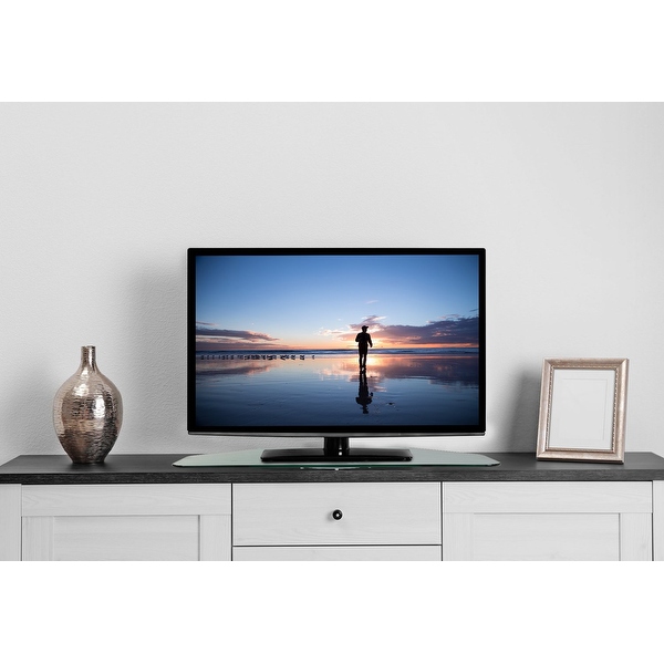 Mount It Clear Glass TV Turntable Stand Fits 32 55 Screens Rotating Swivel TV Base MI 836C Bed Bath Beyond 26172511