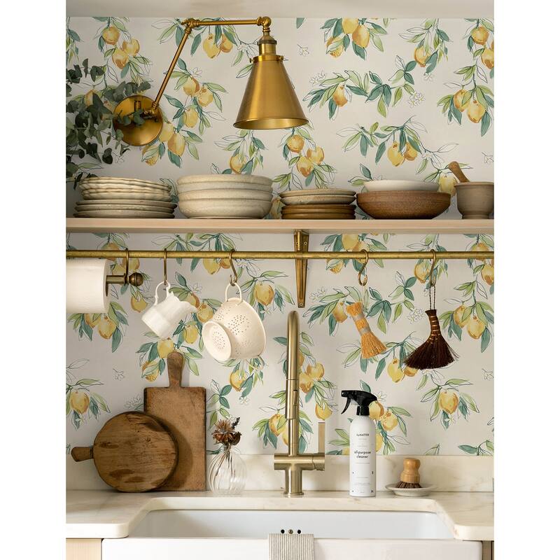 Chesapeake Lemonade Yellow Citrus Wallpaper