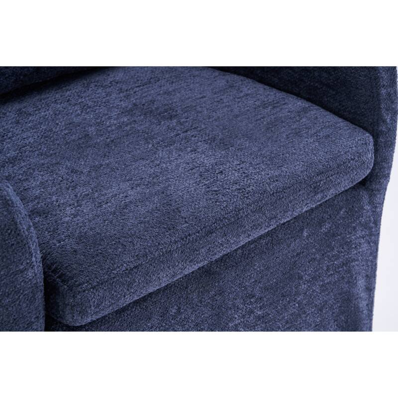 Upholstery Dining Armchair With Universal Wheels