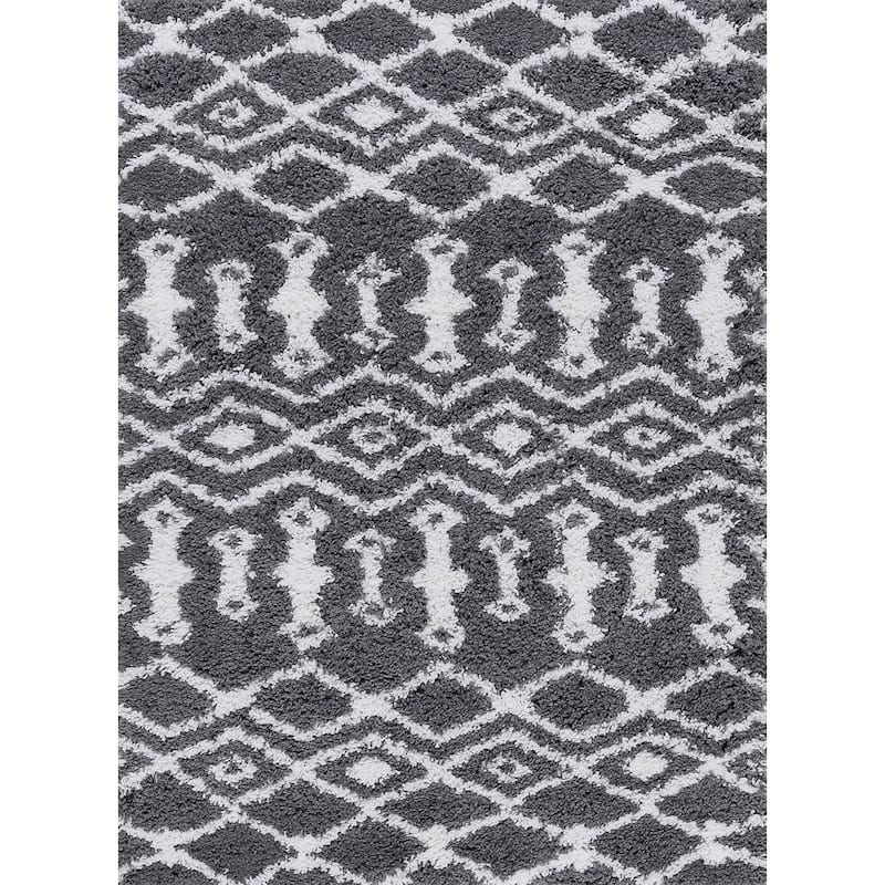 Joy Shag Mediterranean Geometric Indoor Area Rug