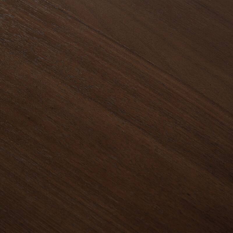 Modern Round Dining Table with Striped Column Legs Solid Wood Kitchen Table Anti-Scratch Footpads