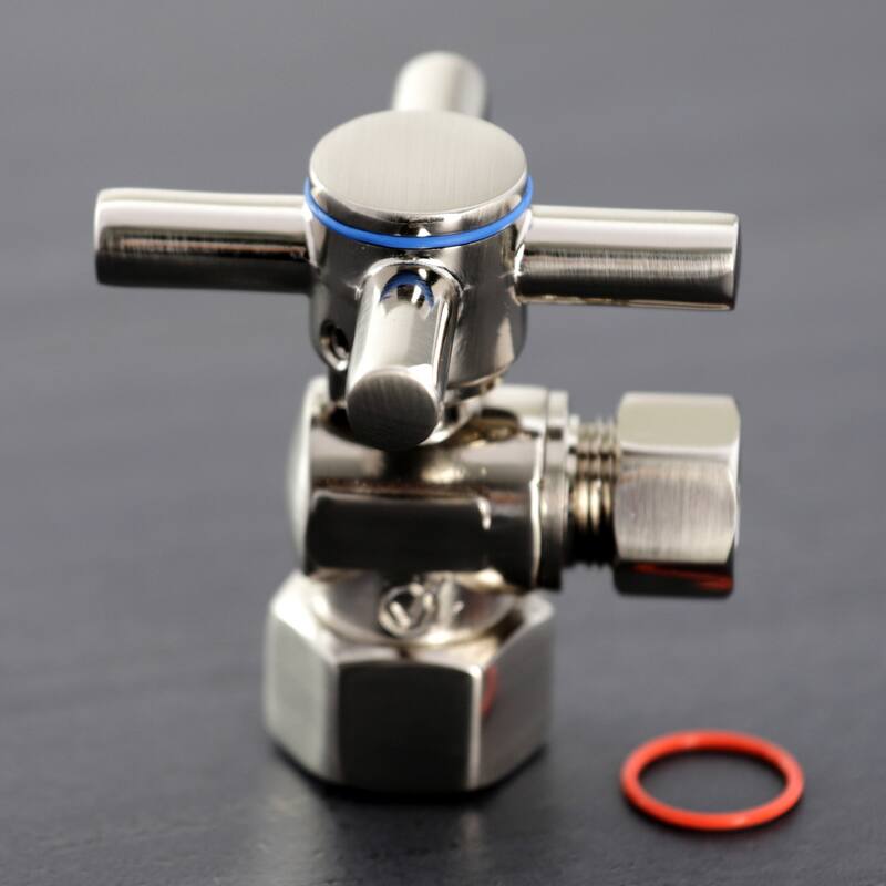Kingston Brass Concord 1/2" FIP x 3/8" O.D. Comp Quarter-Turn Angle Stop Valve