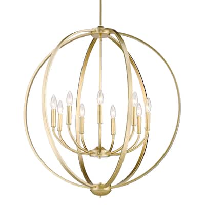 Golden Lighting Colson 9 Light 31" Wide Taper Candle Style Chandelier