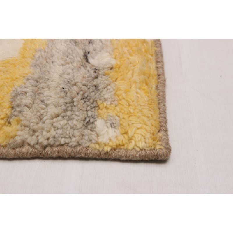 ECARPETGALLERY Hand-knotted Tangier Taupe Wool Rug - 7'11 x 10'0