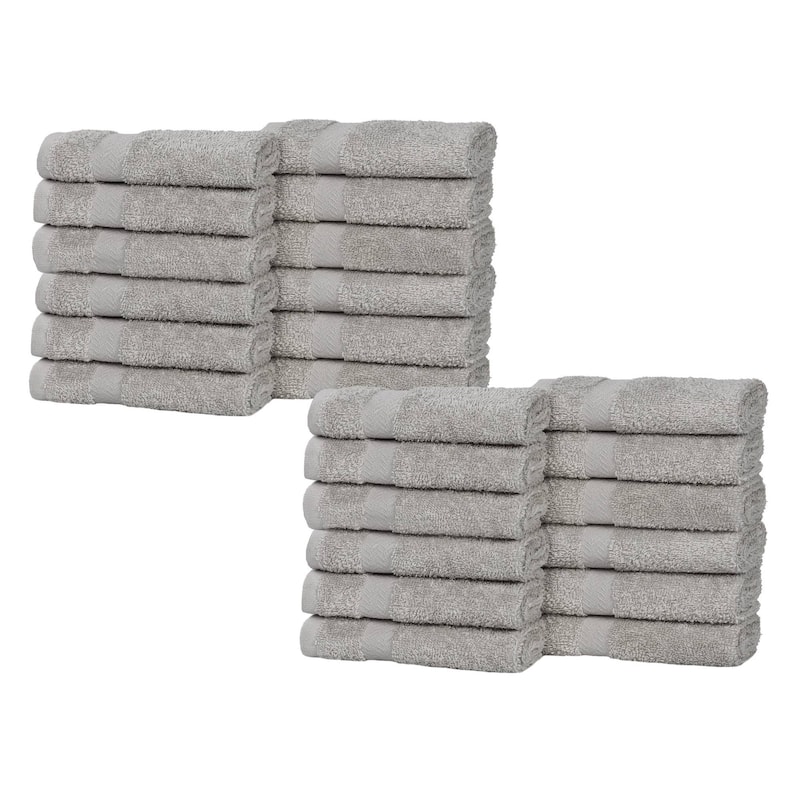 Superior Franklin Cotton Lightweight Face Towel Washcloth Set of 24