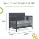 preview thumbnail 4 of 3, Sweetpea Baby Sedona 3-in-1 Convertible Crib made with Sustainable New Zealand Pinewood - Carbon