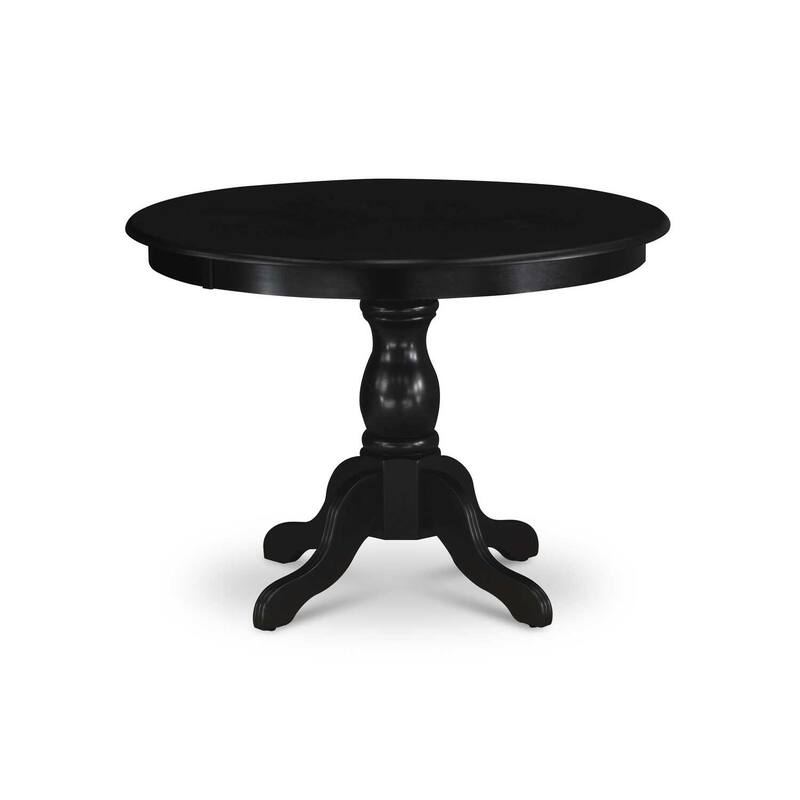 HomeStock 5-Piece Natural Oak Finish Solid Wood Top Dining Table with 4 Parson Chair
