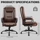 preview thumbnail 3 of 11, Bossin Big and Tall Office Chair High Back Executive Chair Ergonomic Adjustable Executive Leather Chair,400lbs