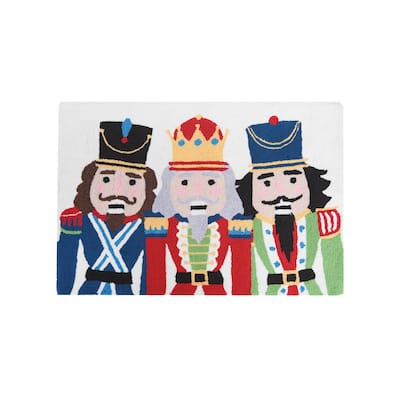 Nutcracker Trio Hooked Rug - 2' x 3'