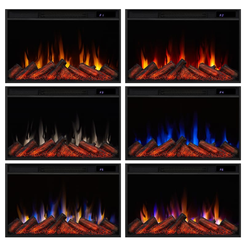 Crawford 48" Slim Electric Fireplace by Real Flame