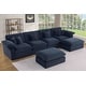 preview thumbnail 28 of 40, 6 - Piece Chenille Sectional