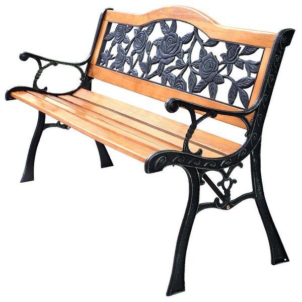 rose iron bench