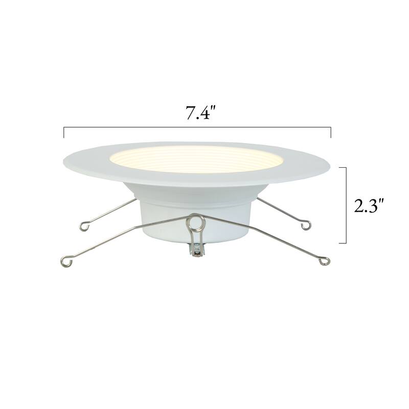 Flush Mount Round Ceiling Light 7.4" Wide 5CCT Dimmable Recessed Lighting