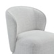 preview thumbnail 20 of 51, Spruce & Spring Kyle Morden Fabric Dining Room Chair with Casters Wrap-round Back