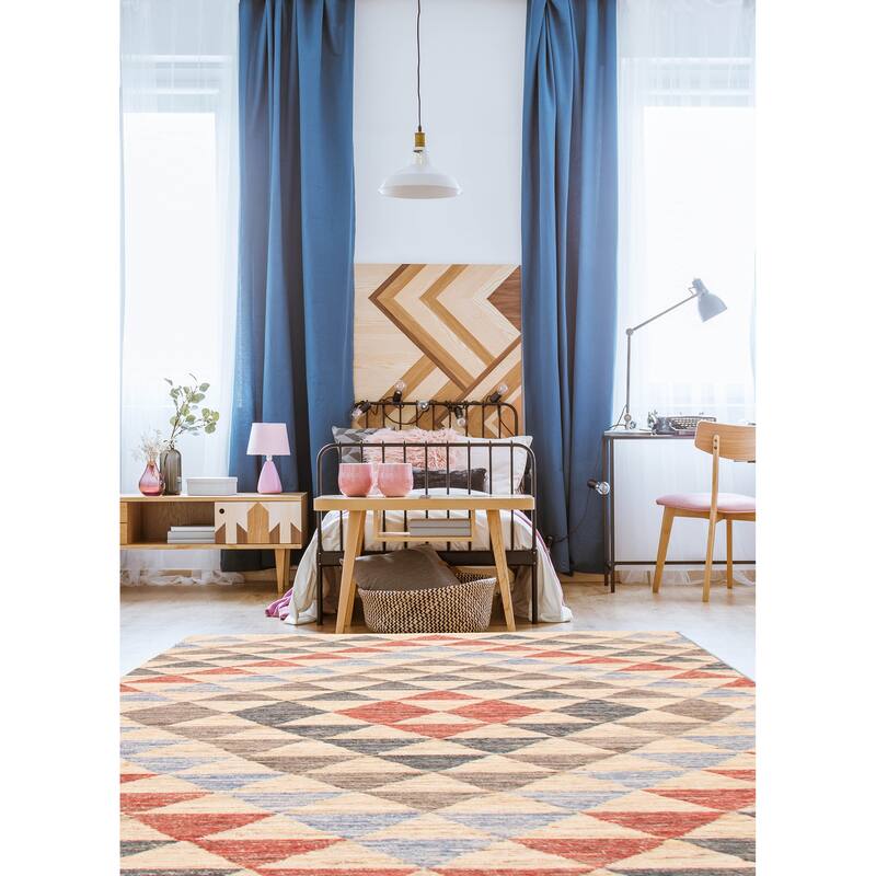 Ankara Beige Kilim 5'3" x 7'4" - 5'3 x 7'4