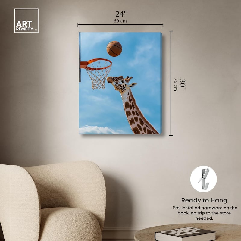 Gentle Giant's Game Canvas by Art Remedy, Gallery Wrapped