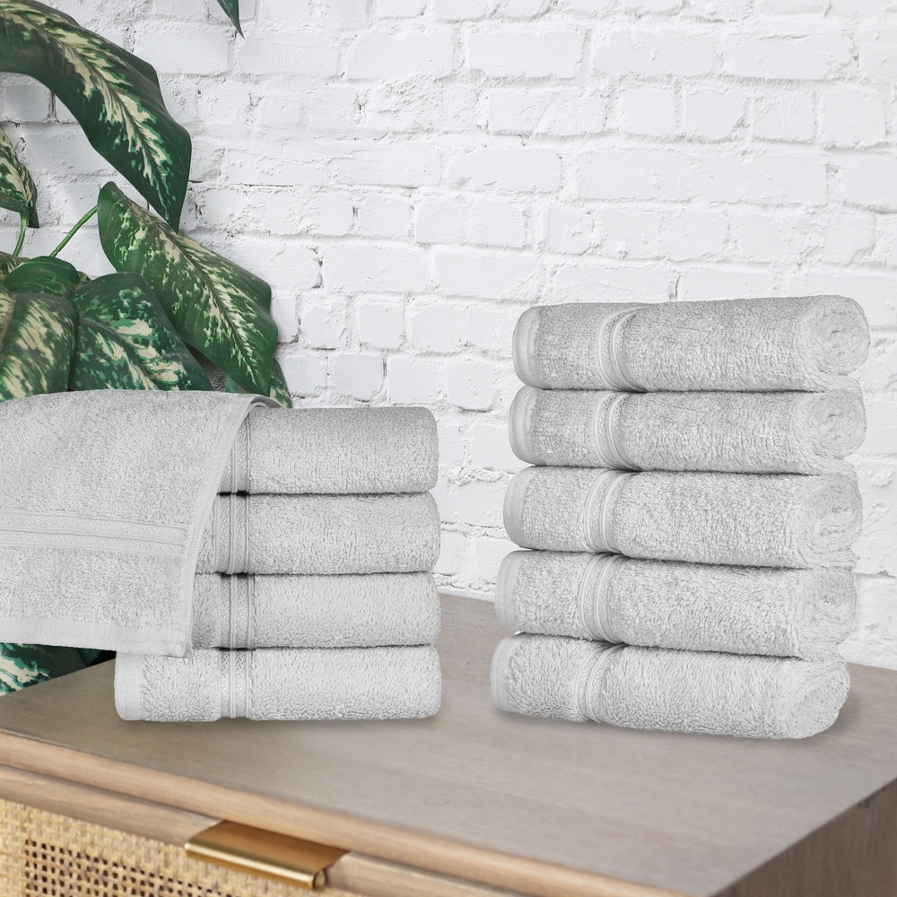 Silver Solid Color Washcloths Bed Bath Beyond