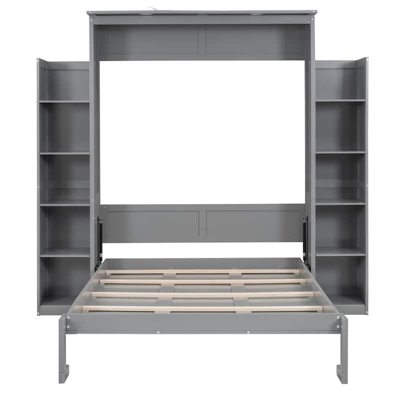 Practical Design Full Size Murphy Bed Wall Bed - Bed Bath & Beyond ...