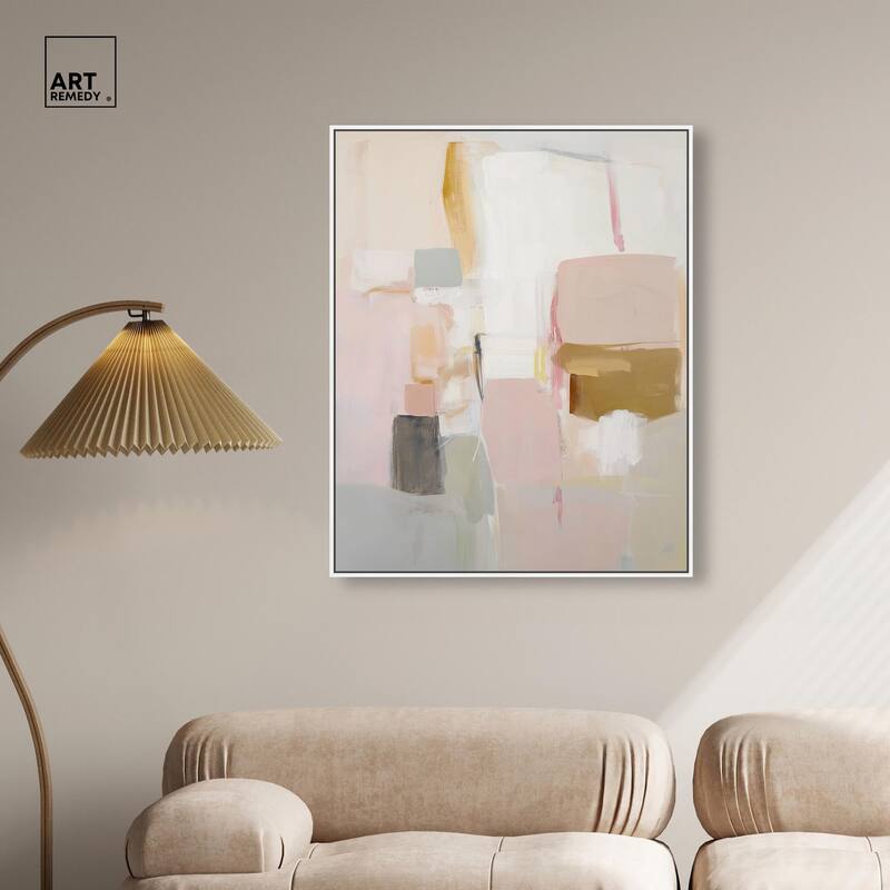 Apricot Cream I Canvas by Art Remedy