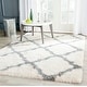 preview thumbnail 3 of 51, SAFAVIEH Montreal Shag Ucha 2-inch Thick Rug 3' x 5' - Ivory/Grey - Rectangle